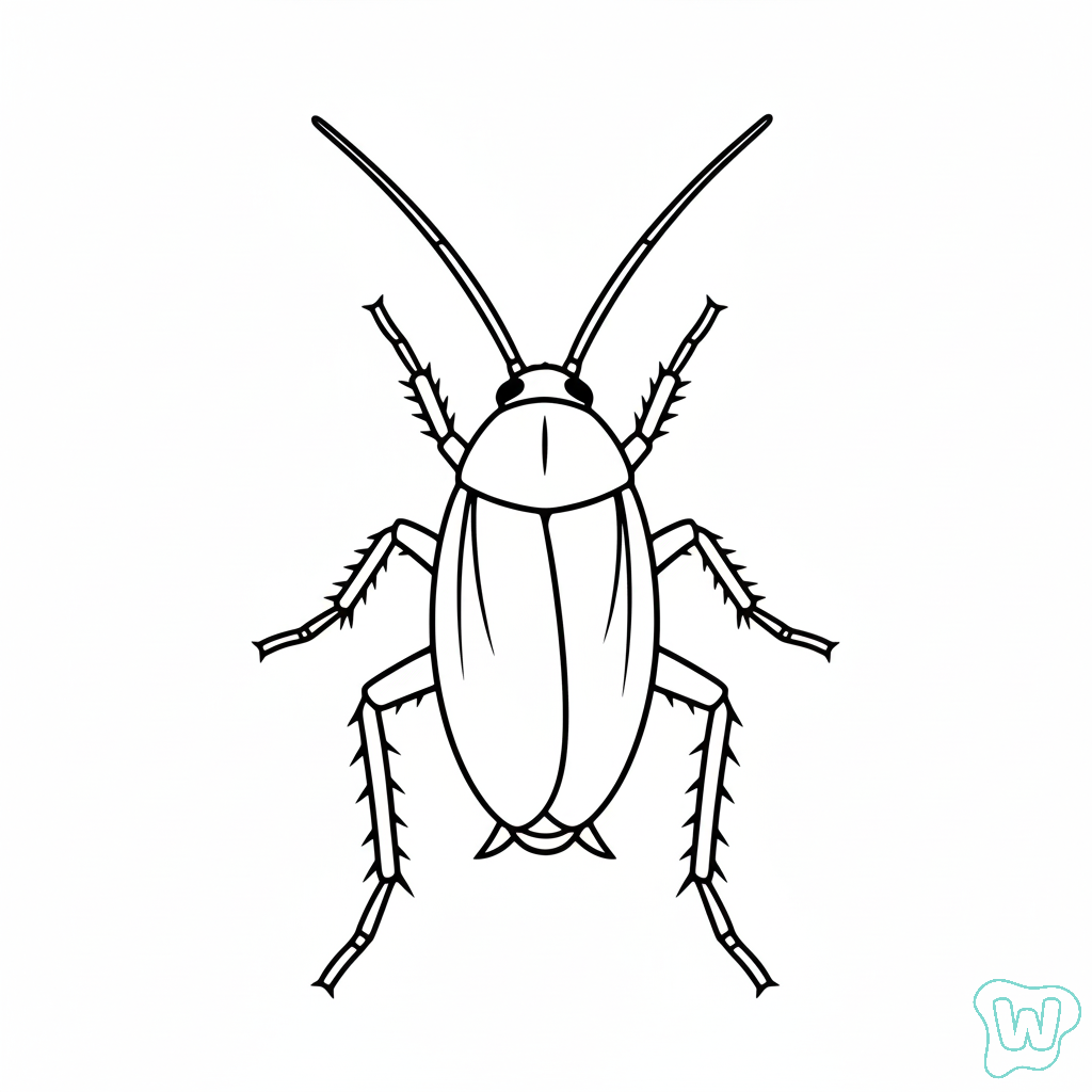 Cucaracha páginas para colorear gratis