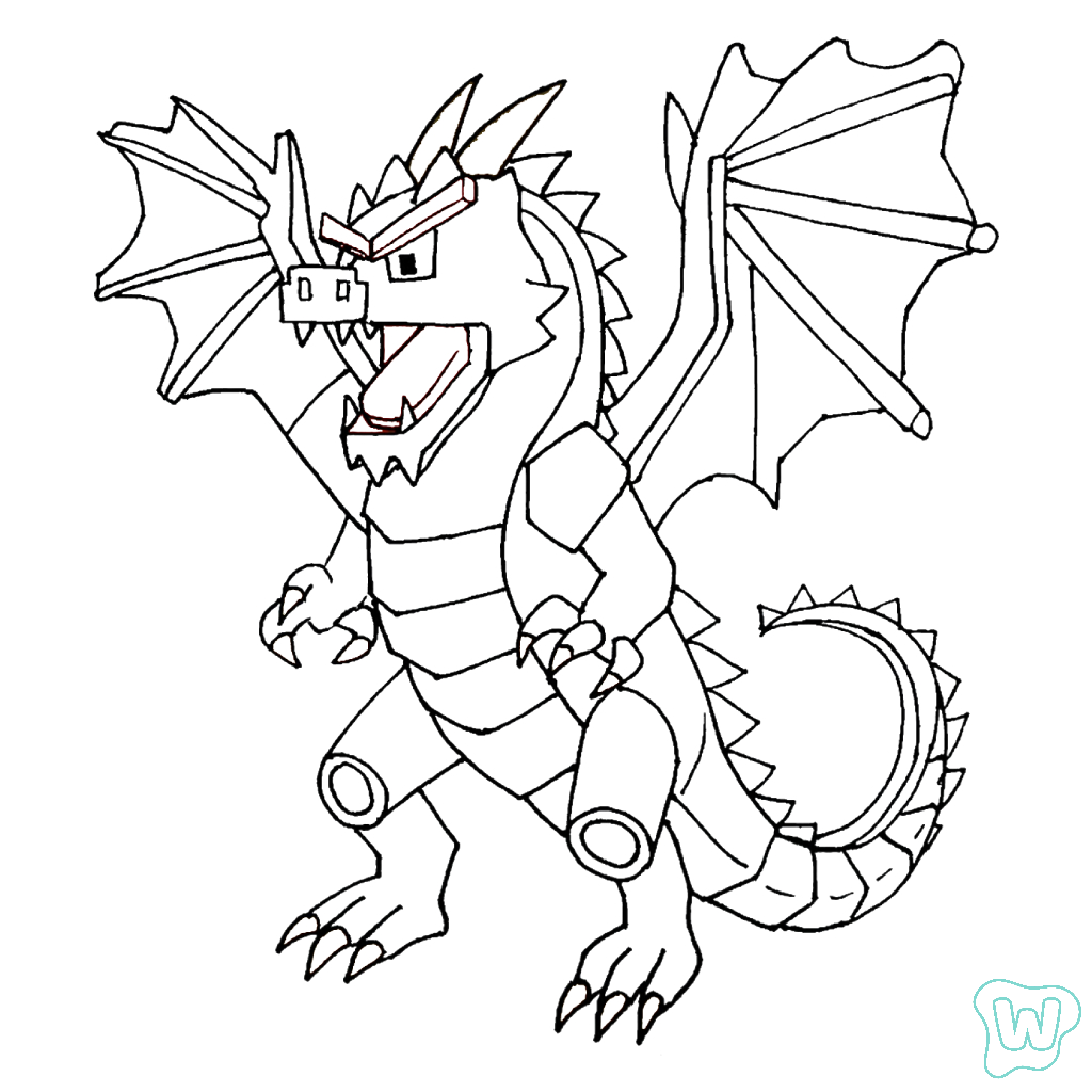 lindas páginas para colorear Dragon Cannelloni