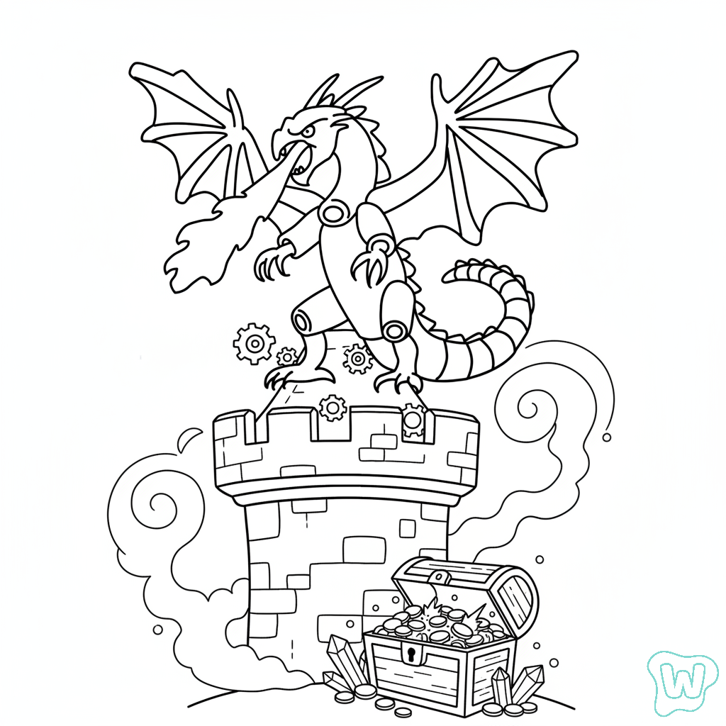 Dragon Cannelloni páginas para colorear imprimibles