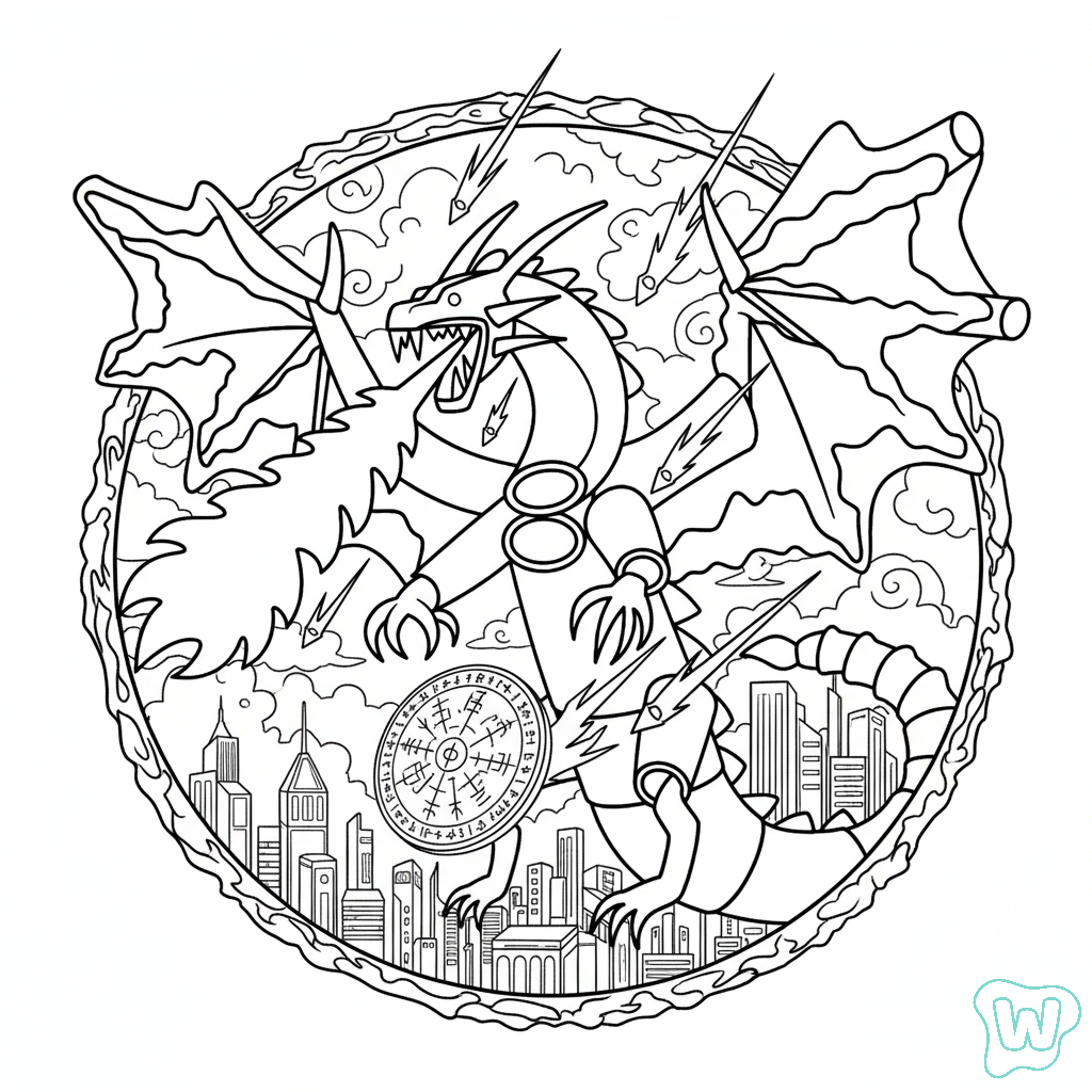 dibujos para colorear grinch Dragon Cannelloni