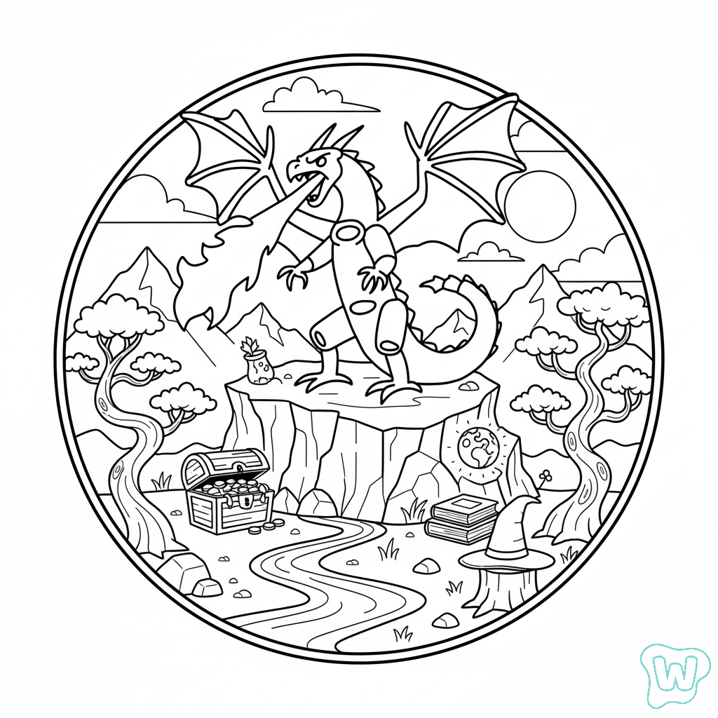 Dragon Cannelloni dibujos para colorear