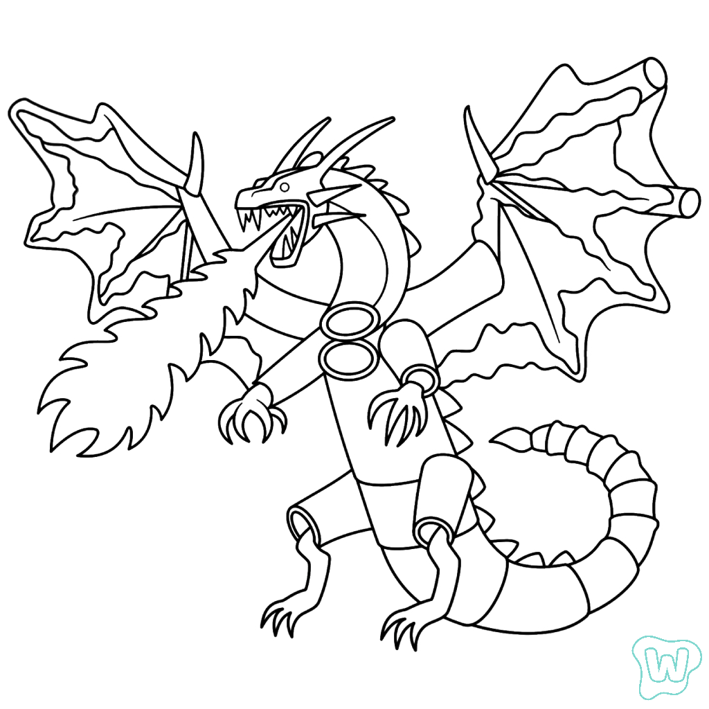 para colorear Dragon Cannelloni