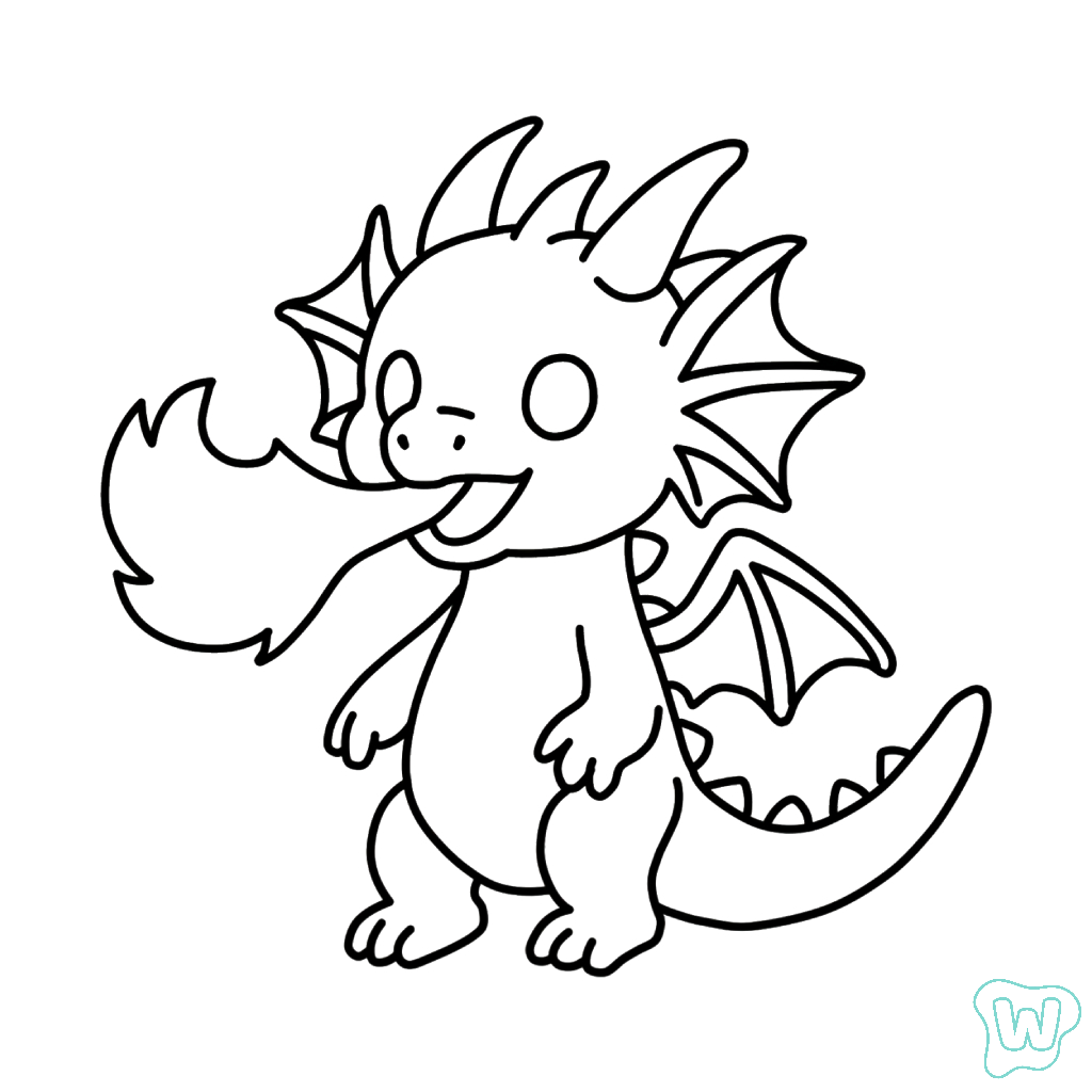 páginas para colorear Dragon Cannelloni imprimibles gratis