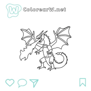 Dragon Cannelloni para colorear (PDF para imprimir gratis) thumbnail