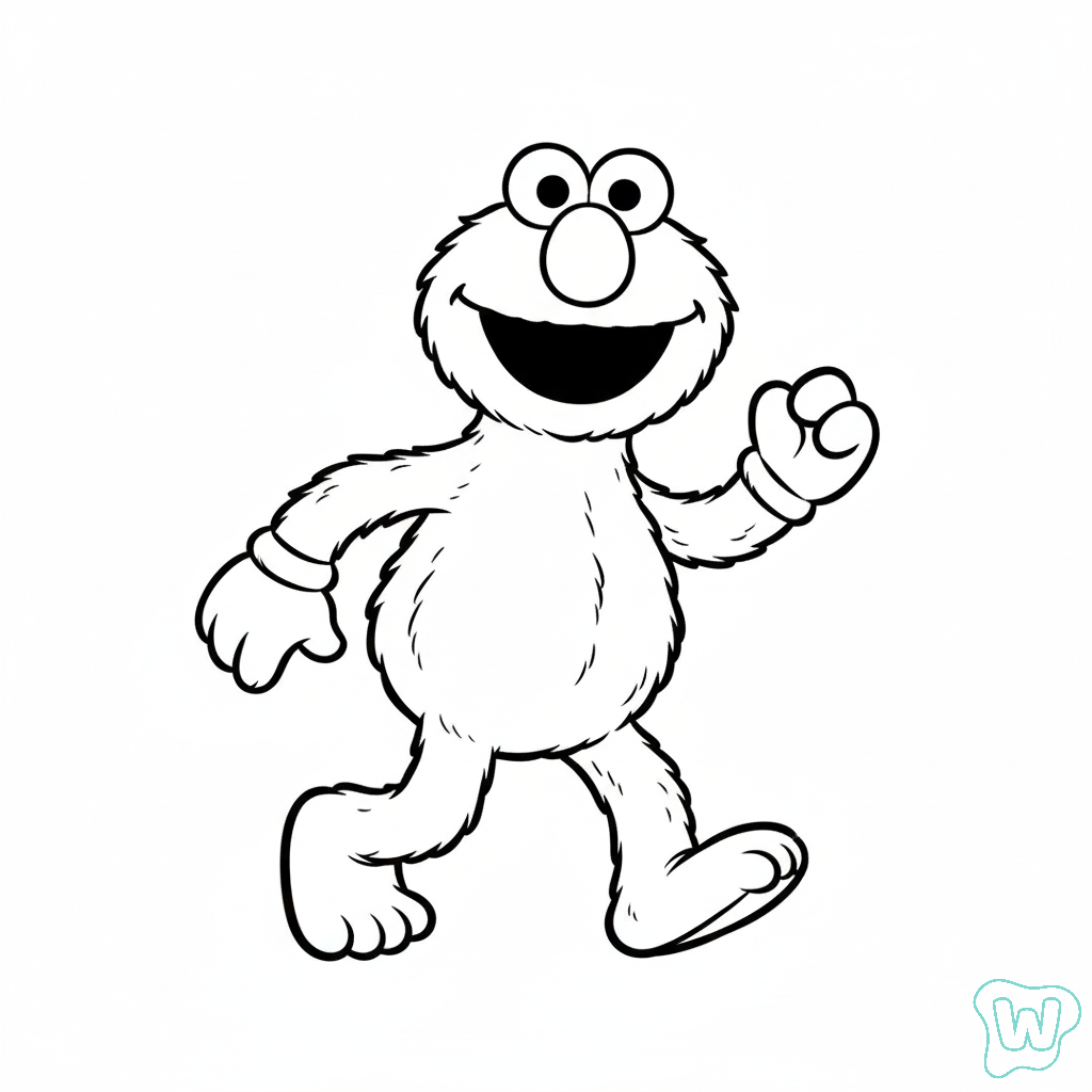 Elmo páginas para colorear para adultos