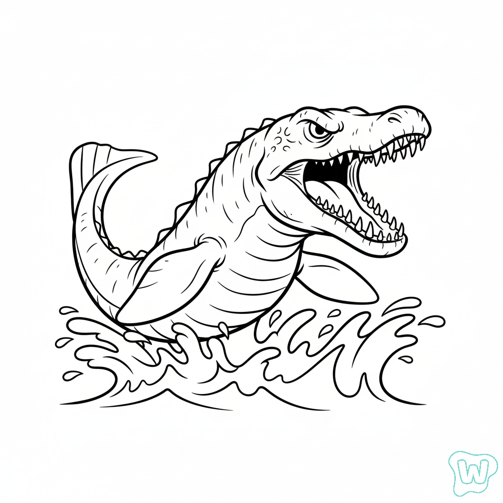 imprimir PDF gratis Mosasaurus