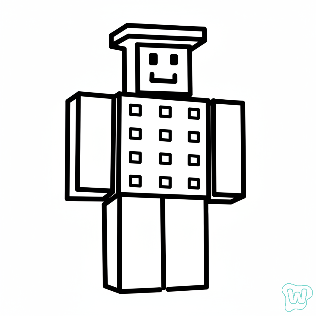 páginas para colorear kawaii lindas Noobini Pizzanini