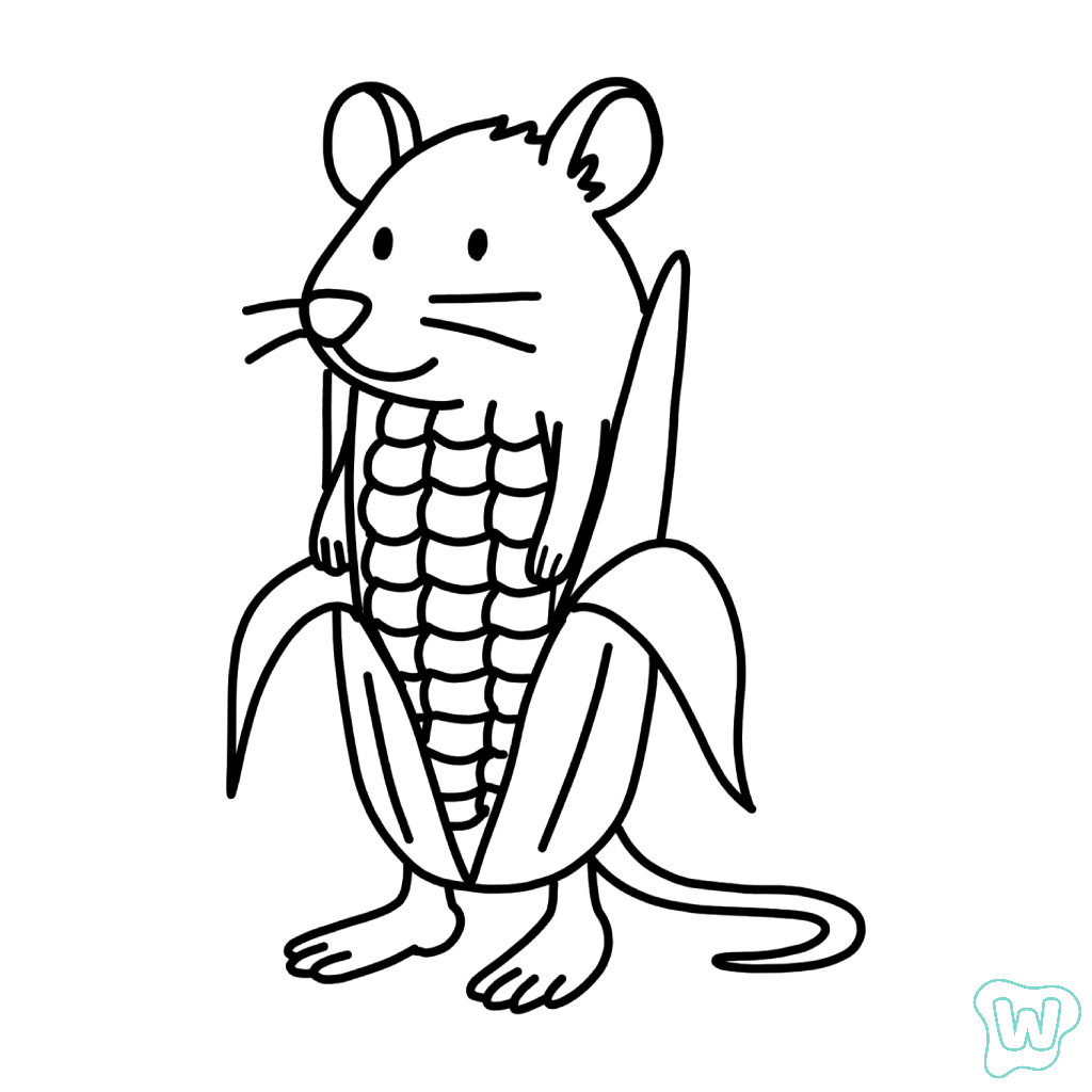 páginas para colorear imprimibles Pipi Corni