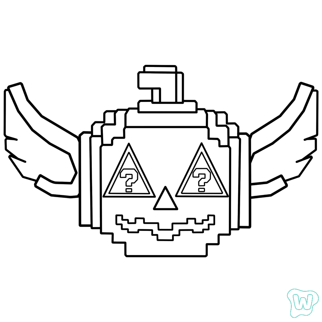 Spooky Lucky Block páginas para colorear gratis