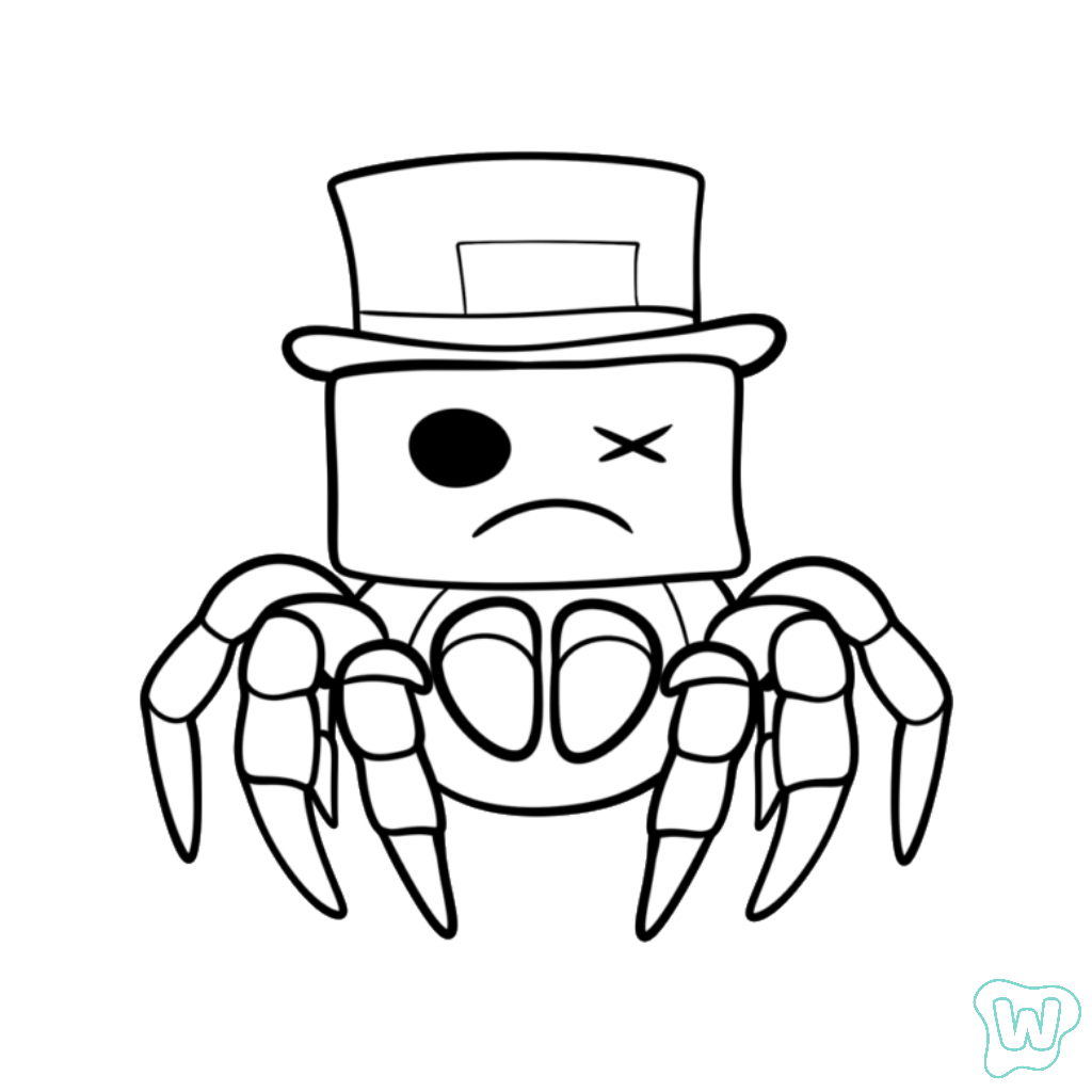 páginas para colorear imprimibles SpyderSammy