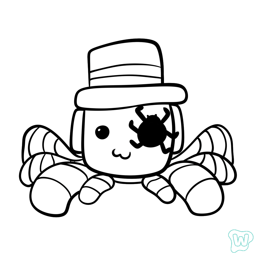 SpyderSammy páginas para colorear para adultos fáciles