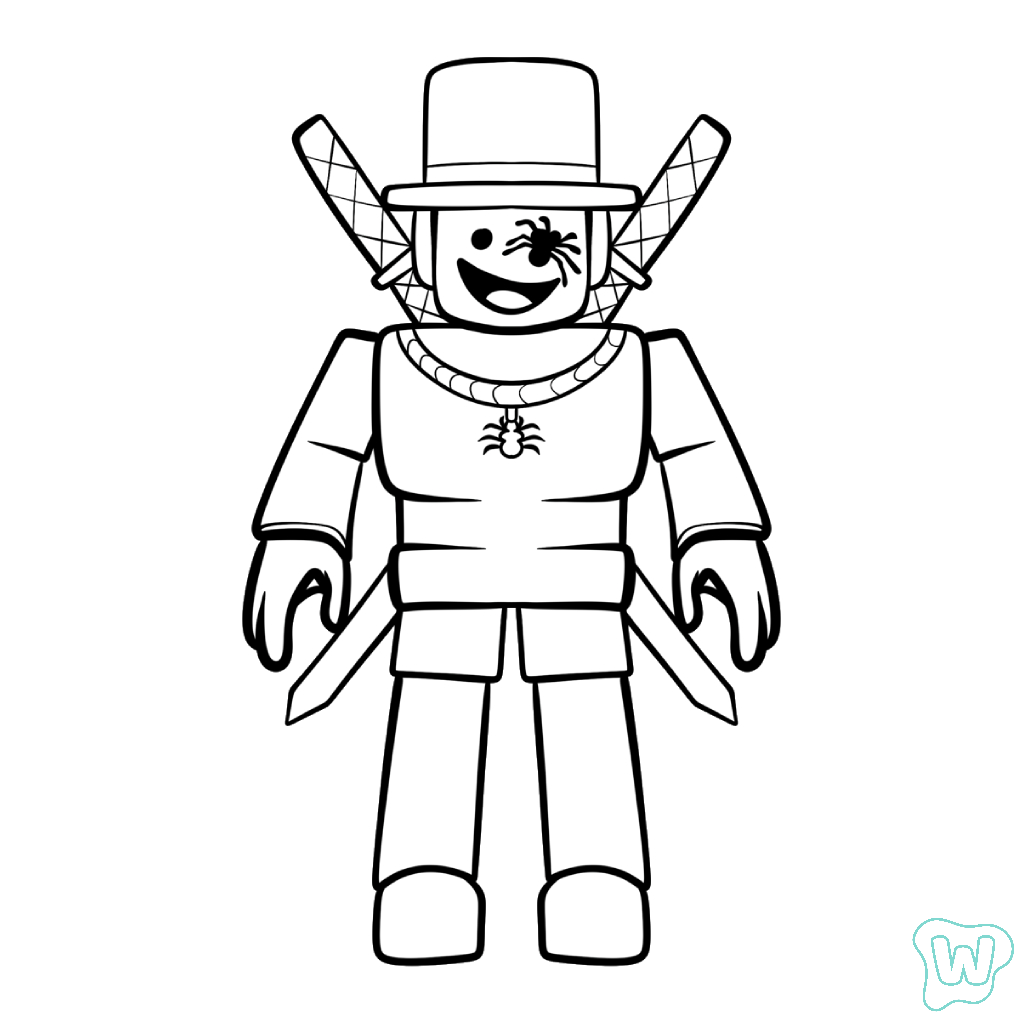 SpyderSammy dibujos para colorear  y Imprimir PDF gratis