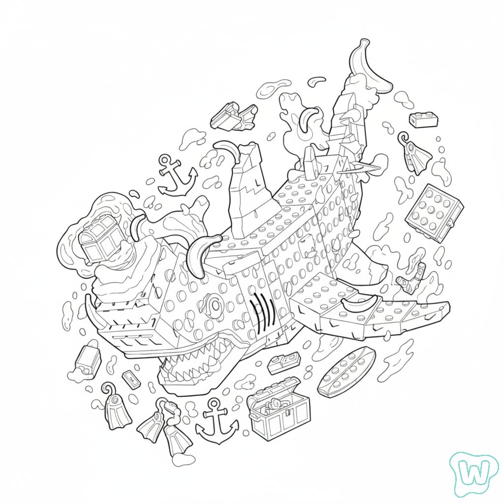 Squalanana páginas para colorear pdf