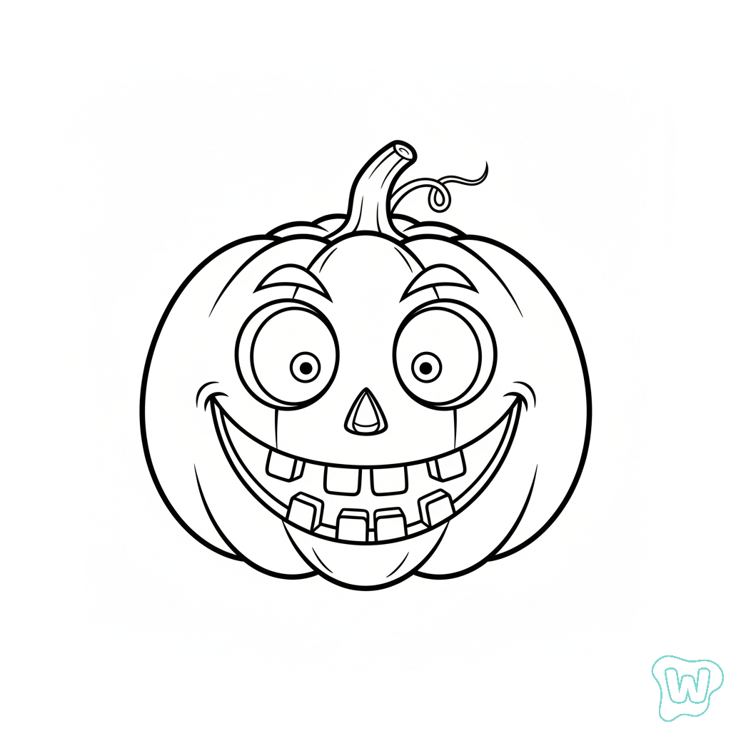 Tallado de calabazas de Halloween páginas para colorear gratis