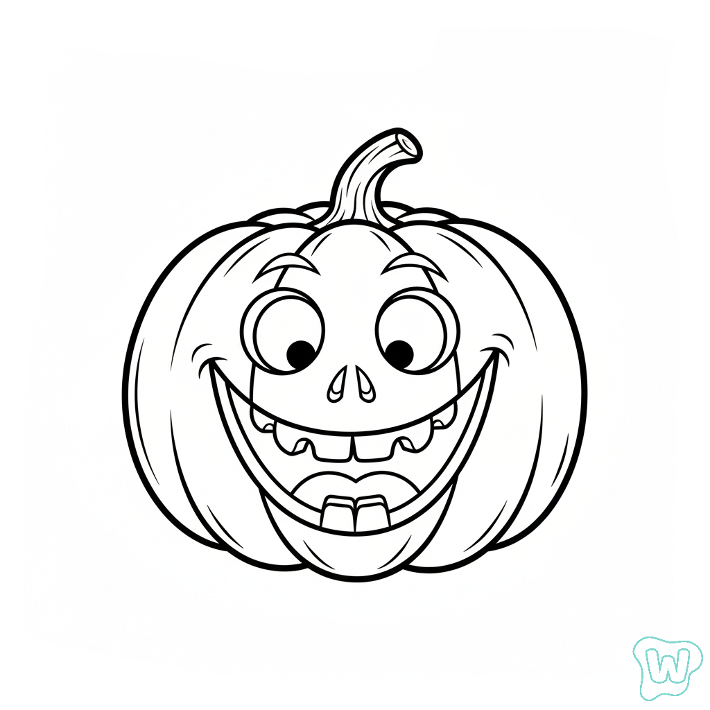 Tallado de calabazas de Halloween colorear y Imprimir PDF gratis