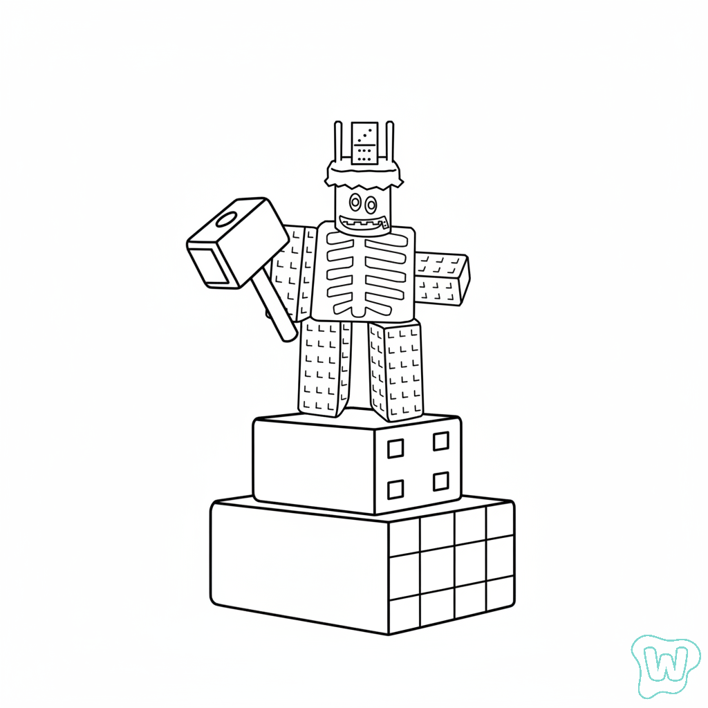 páginas para colorear para 1x1x1x1 1