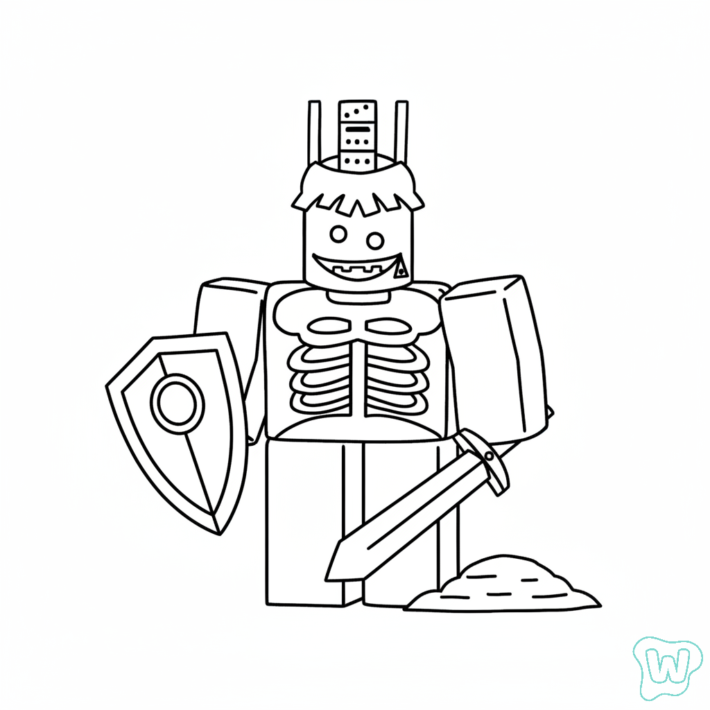 colorear páginas de 1x1x1x1