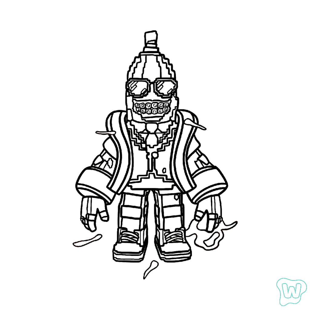 Bananito Bandito para colorear