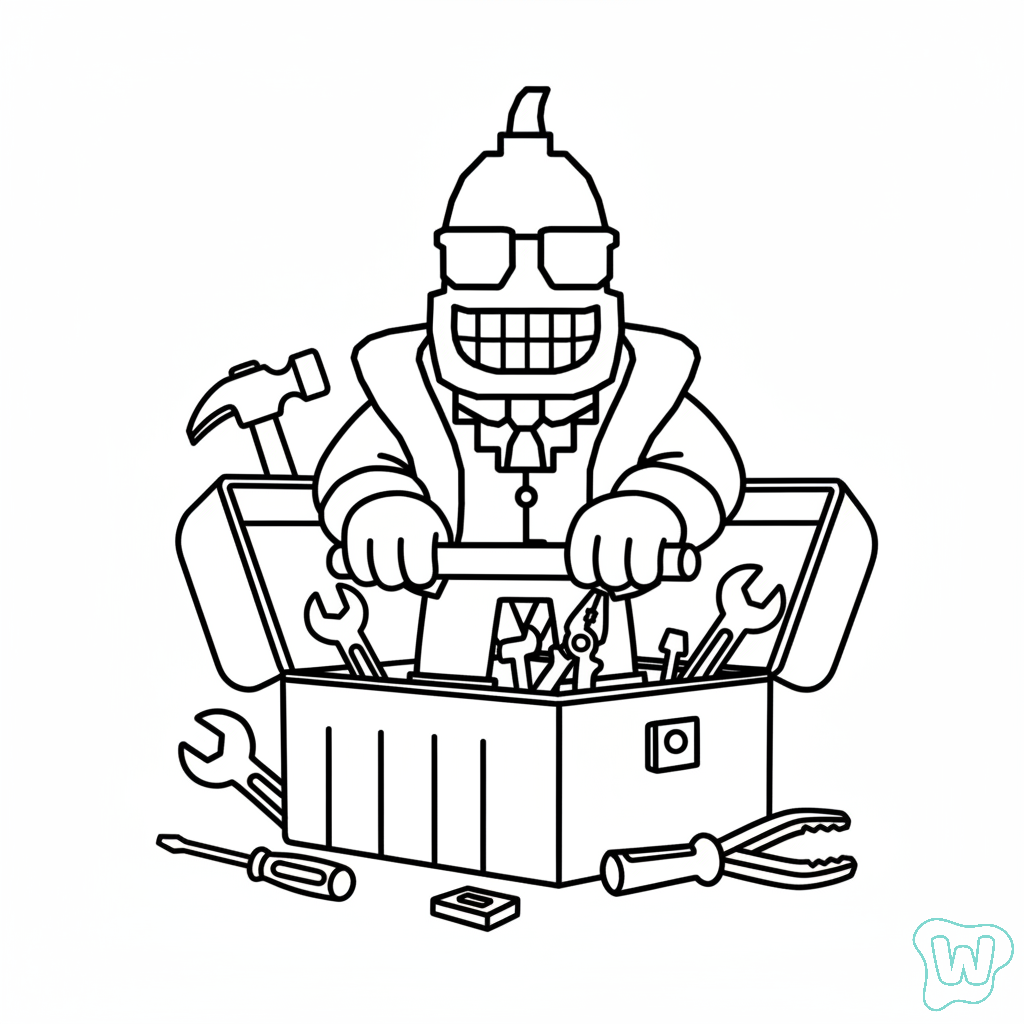 dibujos para colorear grinch Bananito Bandito