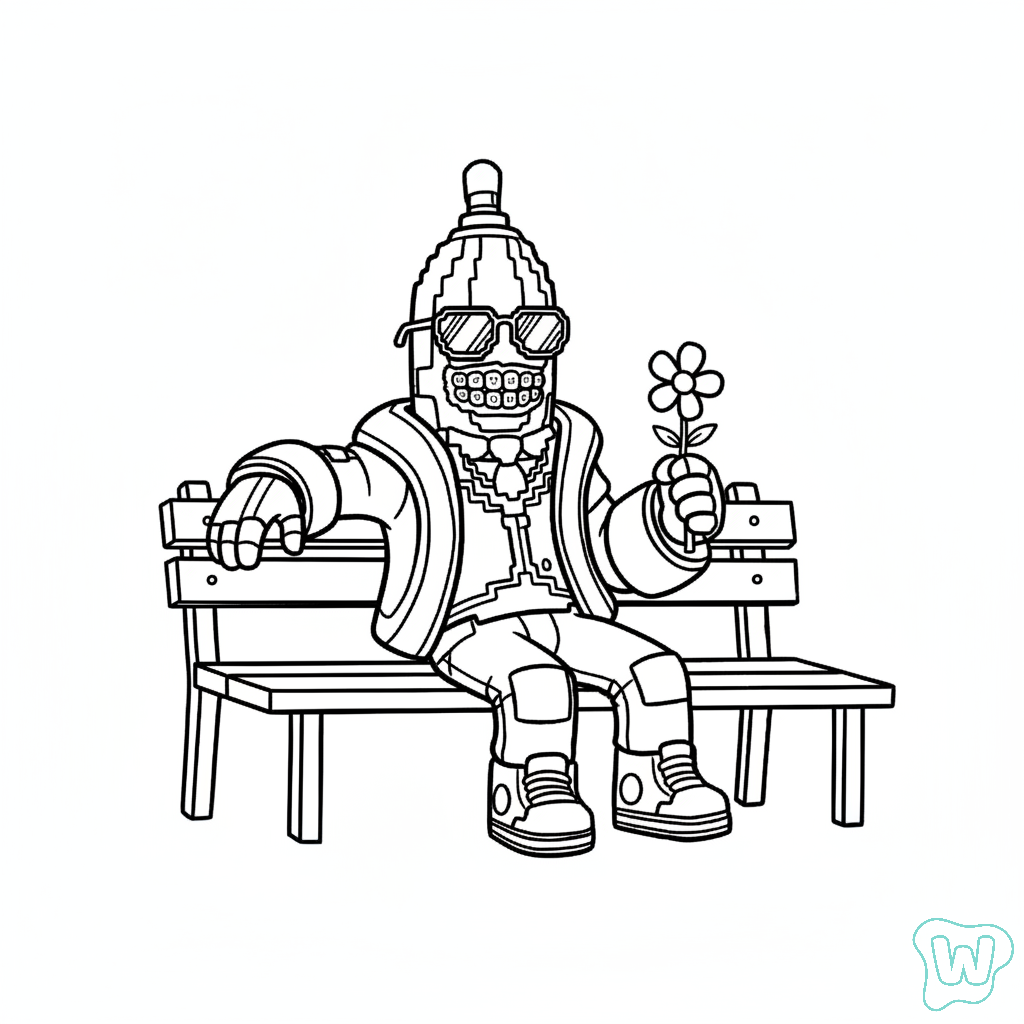 Bananito Bandito páginas para colorear gratis