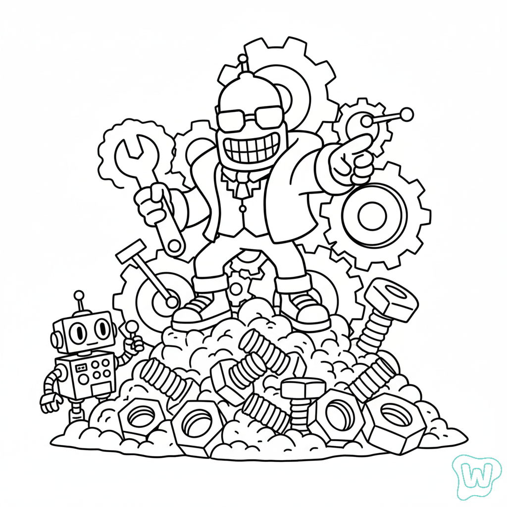 páginas para colorear Bananito Bandito imprimibles gratis