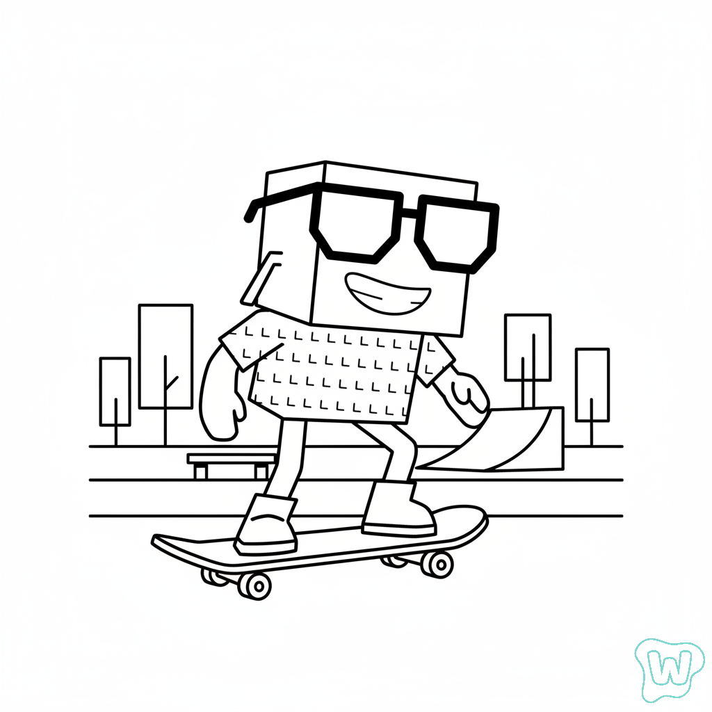 para colorear Boatito Auratito