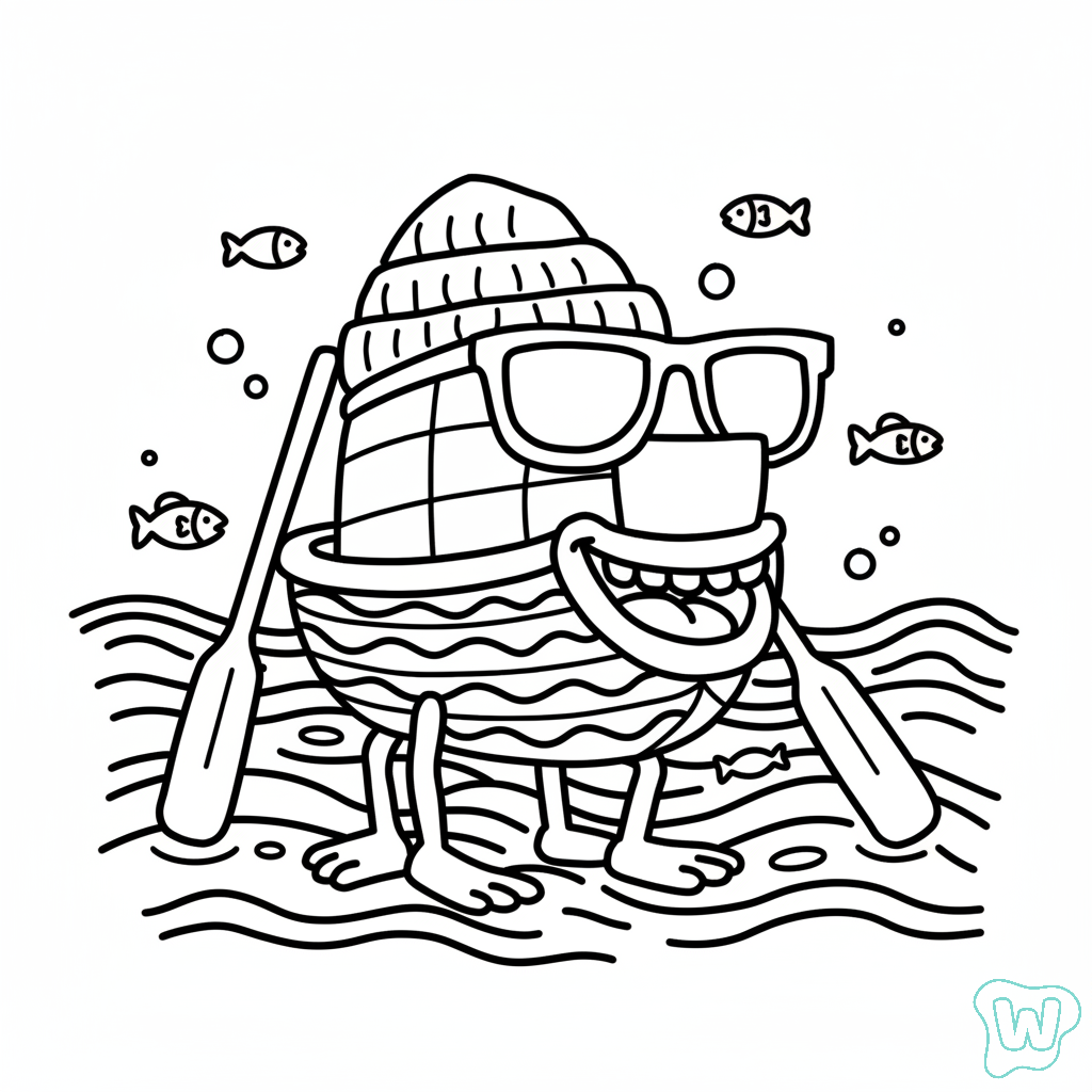 páginas para colorear detalladas de Boatito Auratito