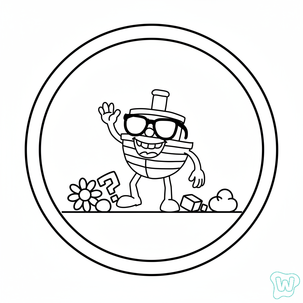 Boatito Auratito páginas para colorear fáciles