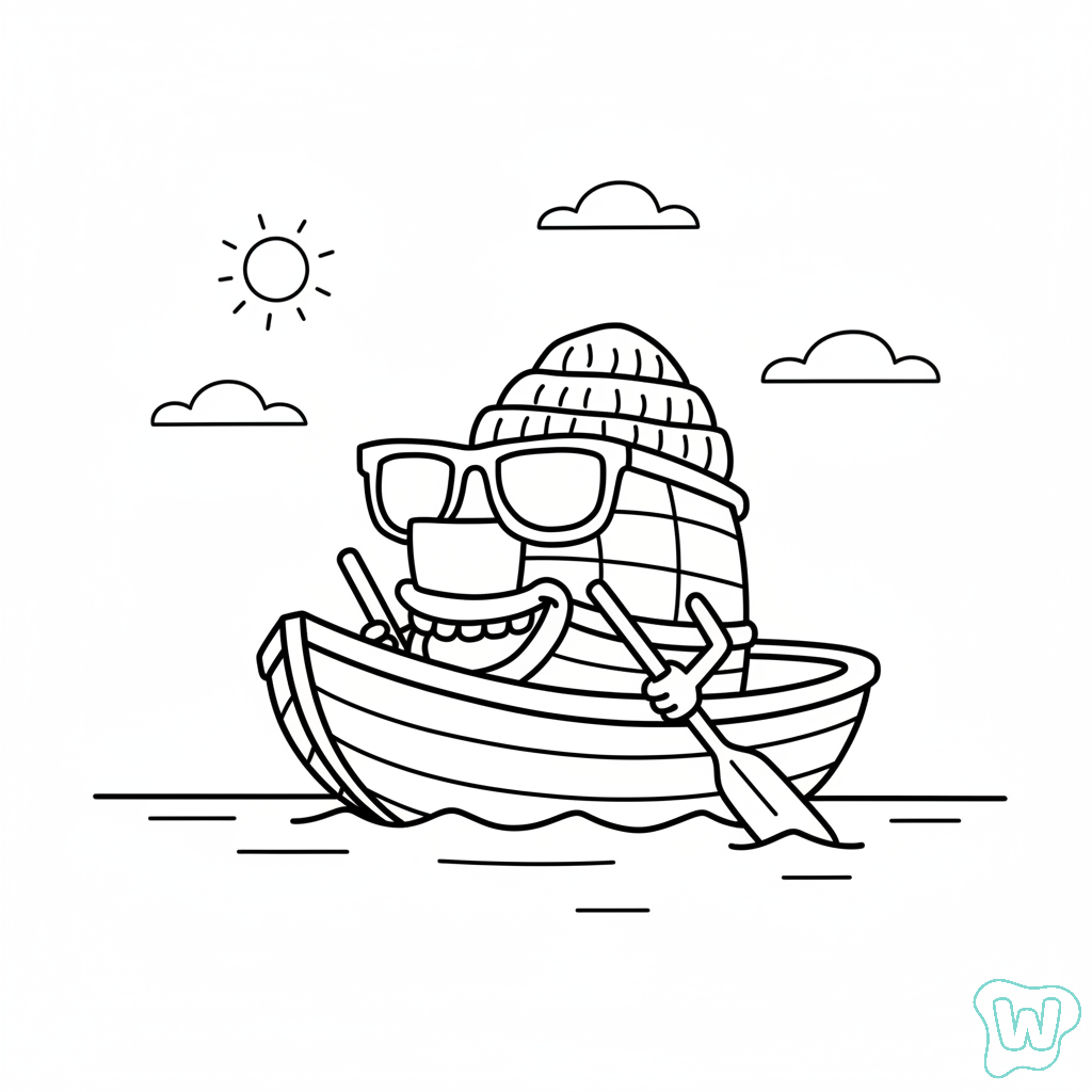 descargar e imprimir PDF gratis Boatito Auratito