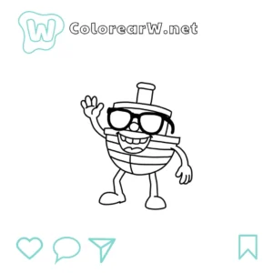 Boatito Auratito para colorear (PDF para imprimir gratis) thumbnail