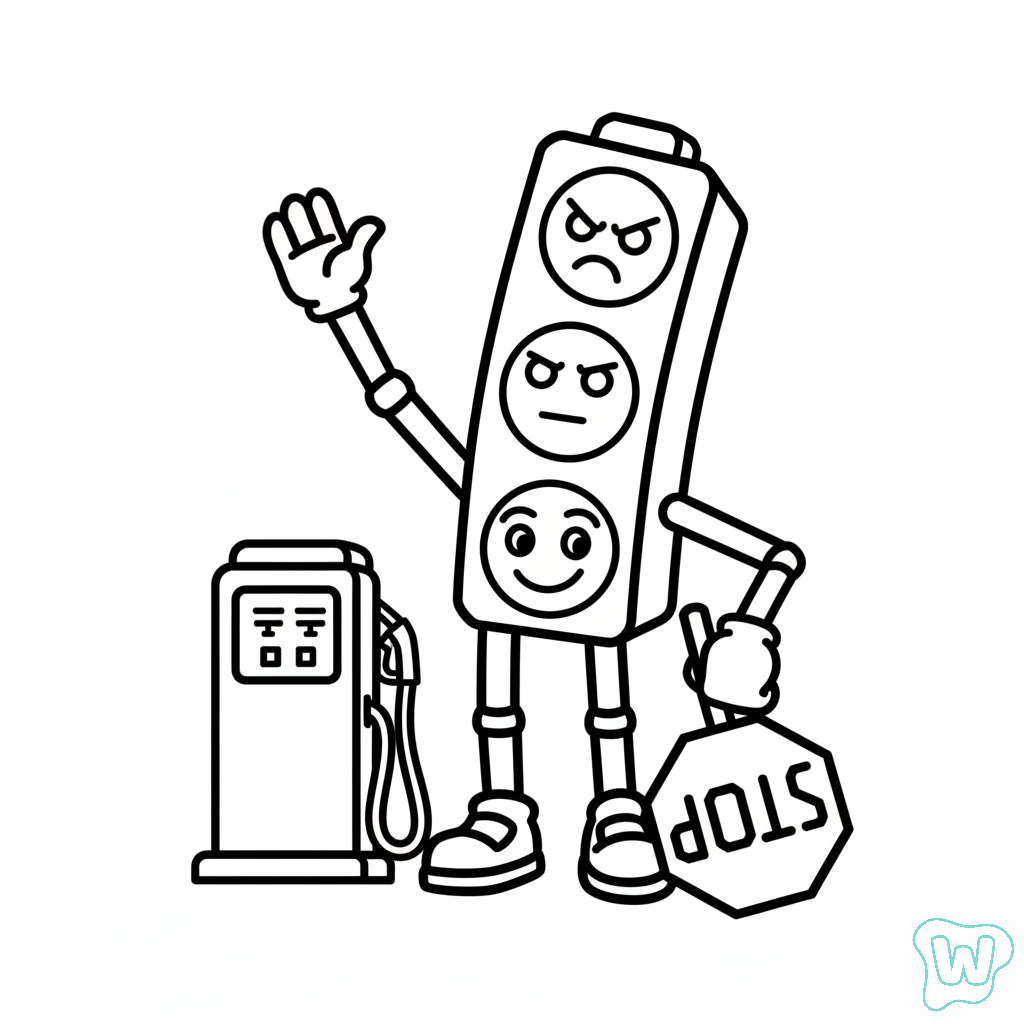 páginas para colorear detalladas de Brainrot Trader