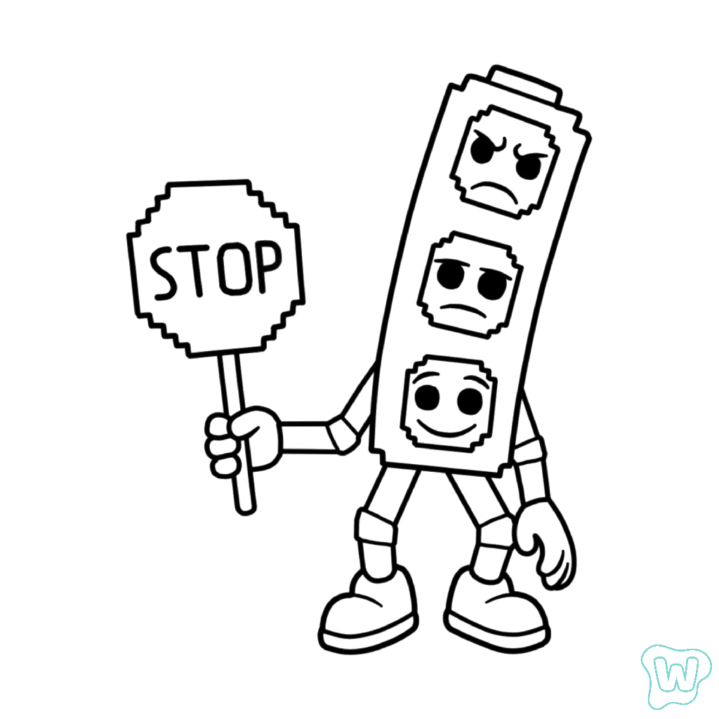 Brainrot Trader colorear y Imprimir PDF