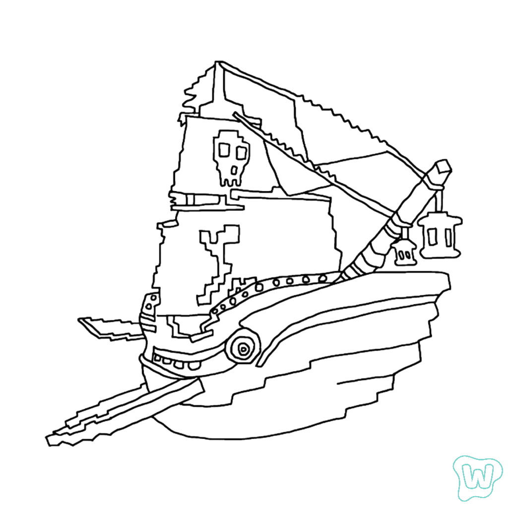 Capitano Moby para colorear