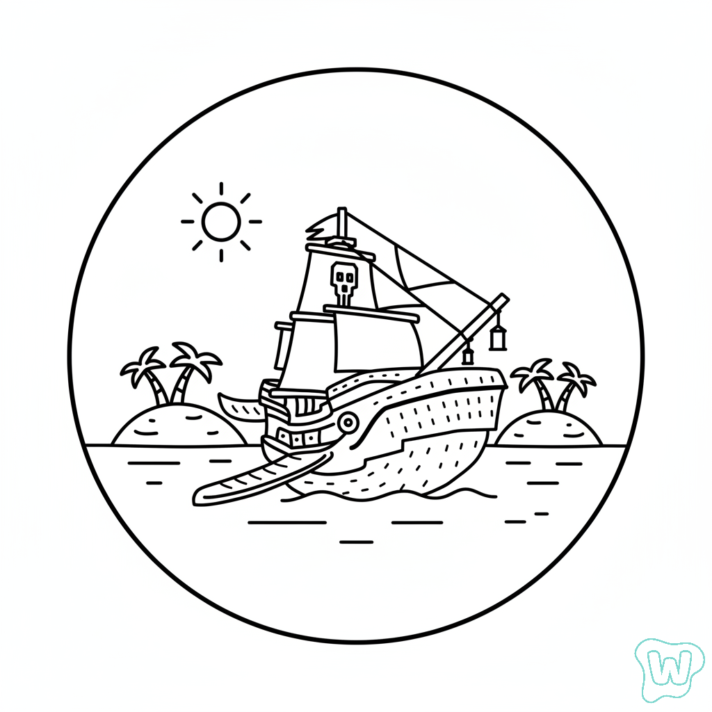 Capitano Moby páginas para colorear imprimibles