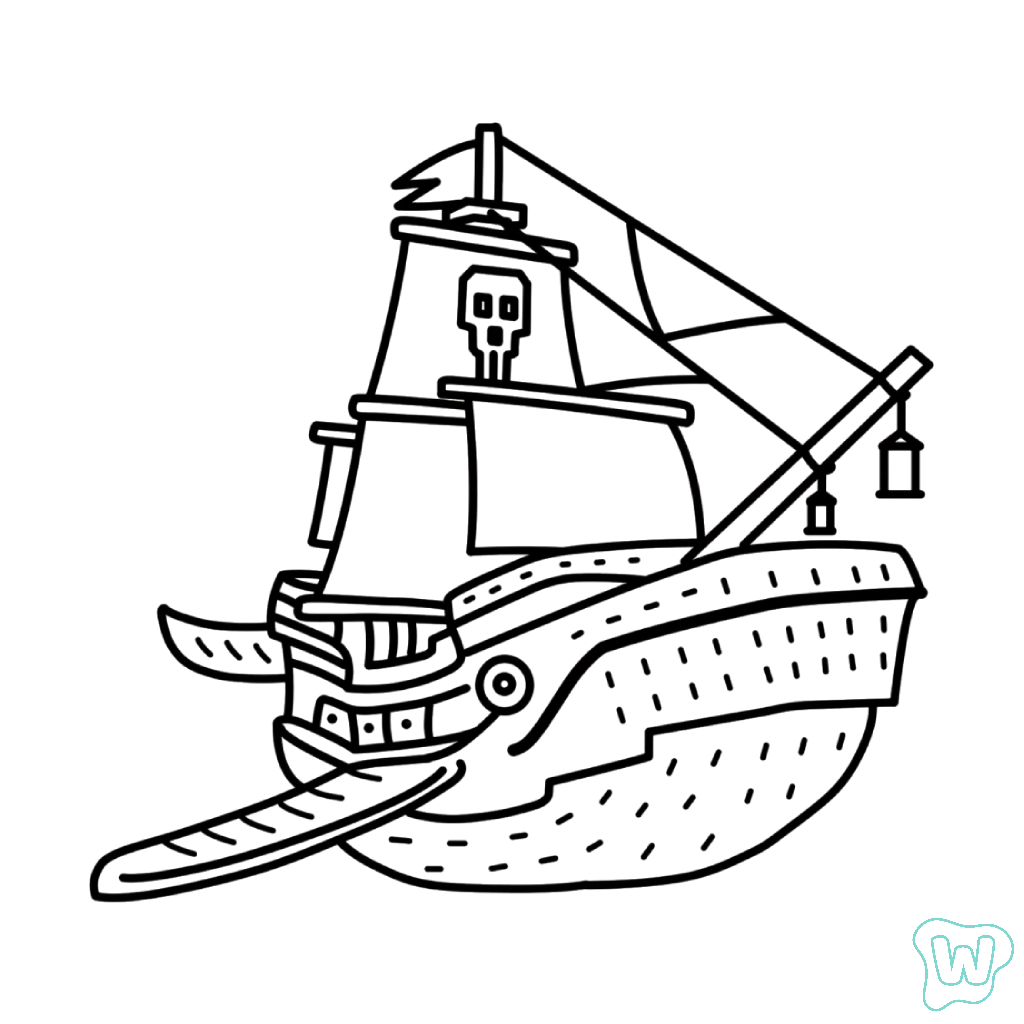 páginas para colorear imprimibles Capitano Moby