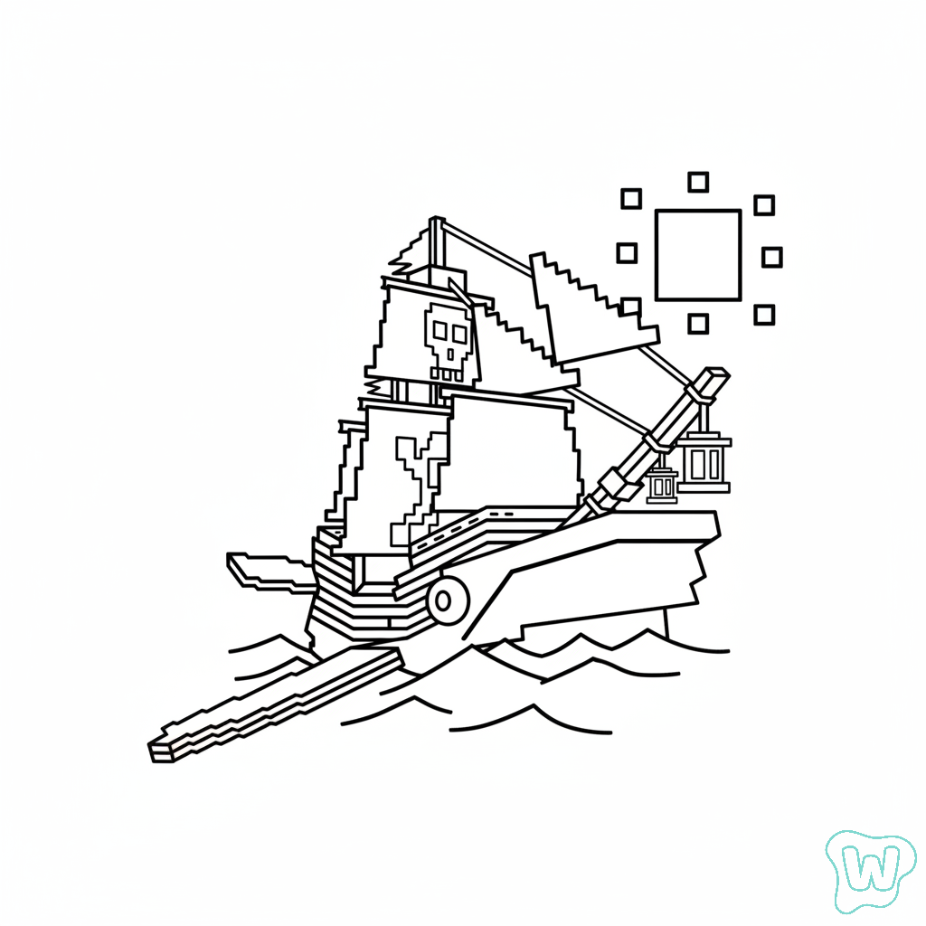 páginas para colorear gratis Capitano Moby