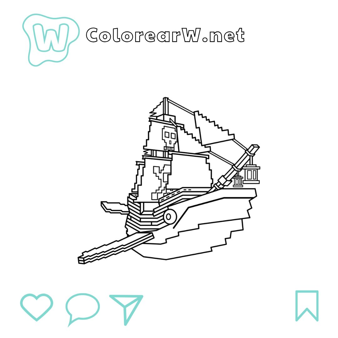 Capitano Moby para colorear (PDF para imprimir gratis) thumbnail