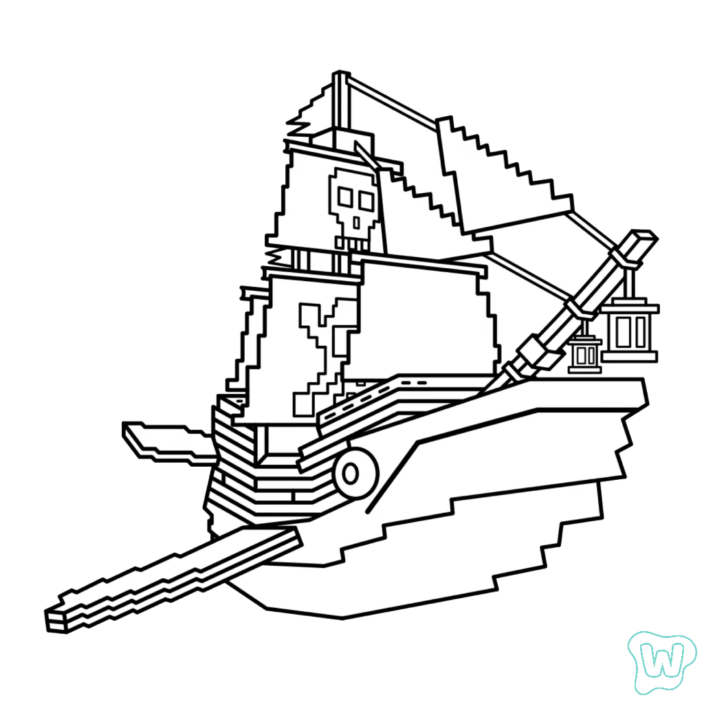 colorear páginas de Capitano Moby