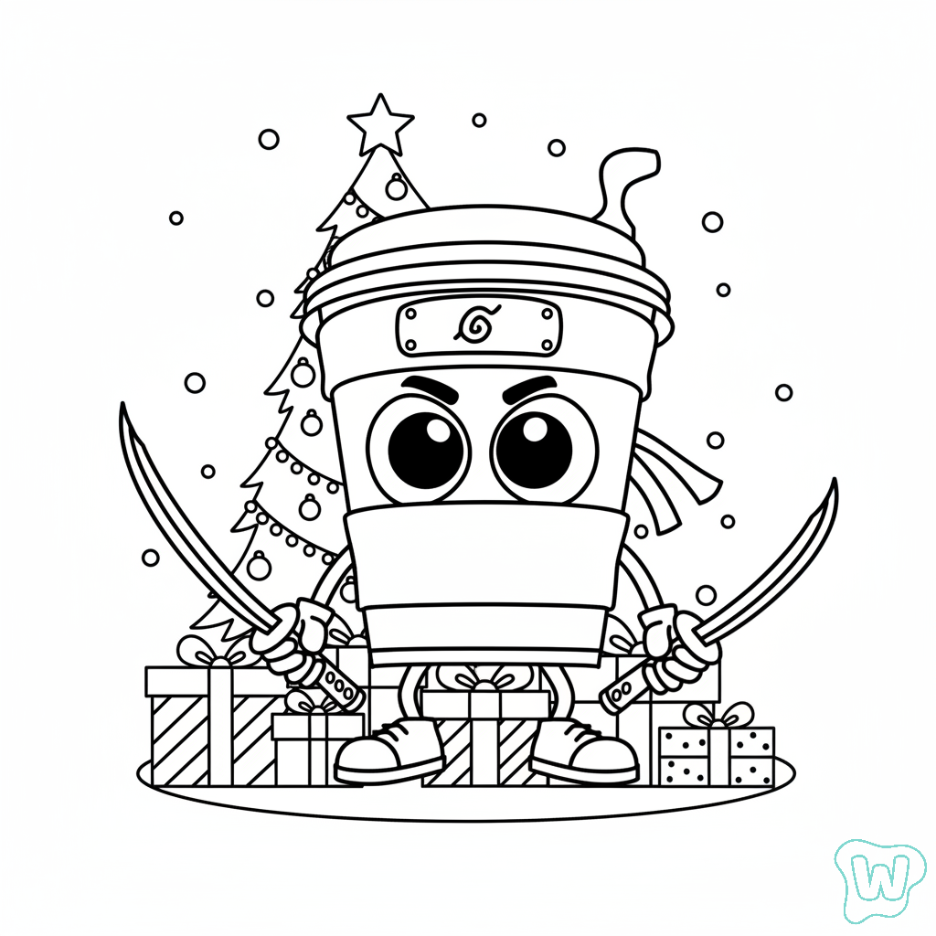 Capuchino Asesino adornos para colorear