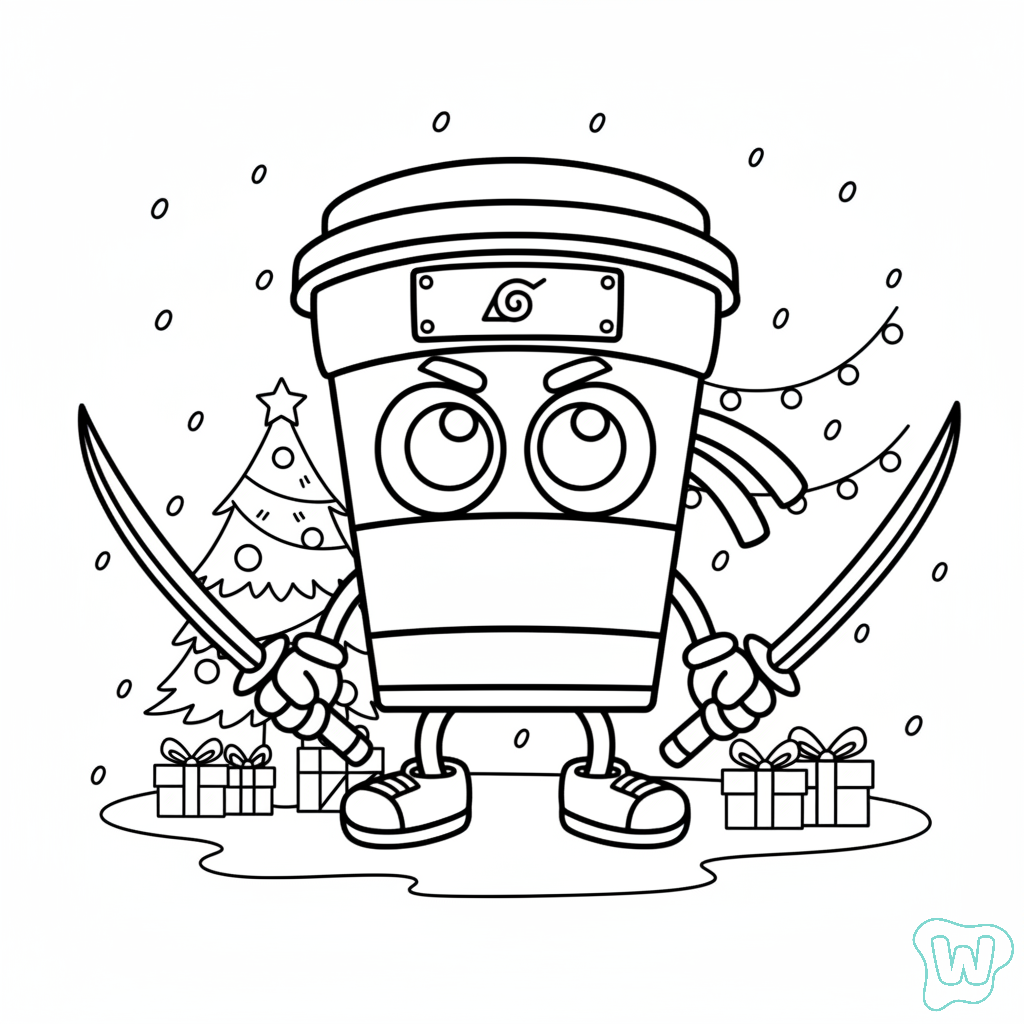 Capuchino Asesino para colorear y Imprimir PDF