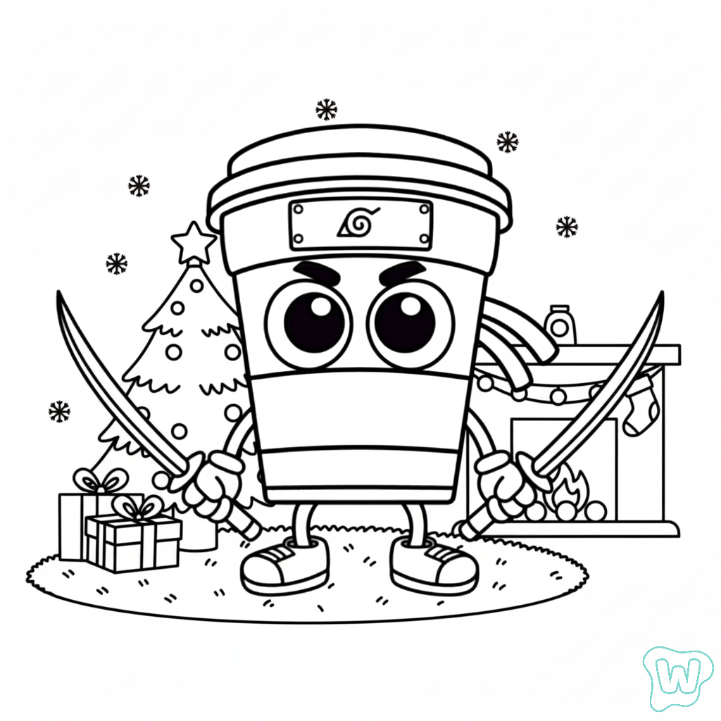 páginas para colorear imprimibles Capuchino Asesino para adultos