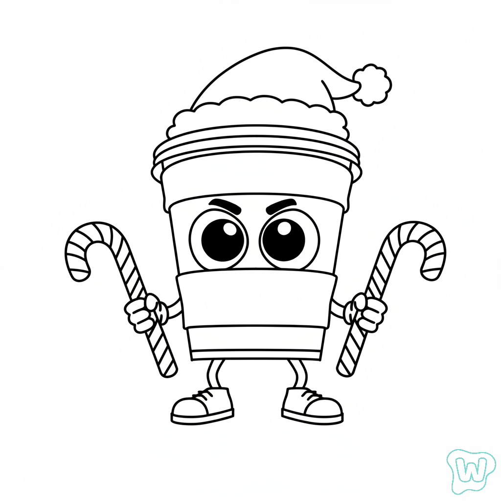 Capuchino Asesino páginas para colorear de adornos