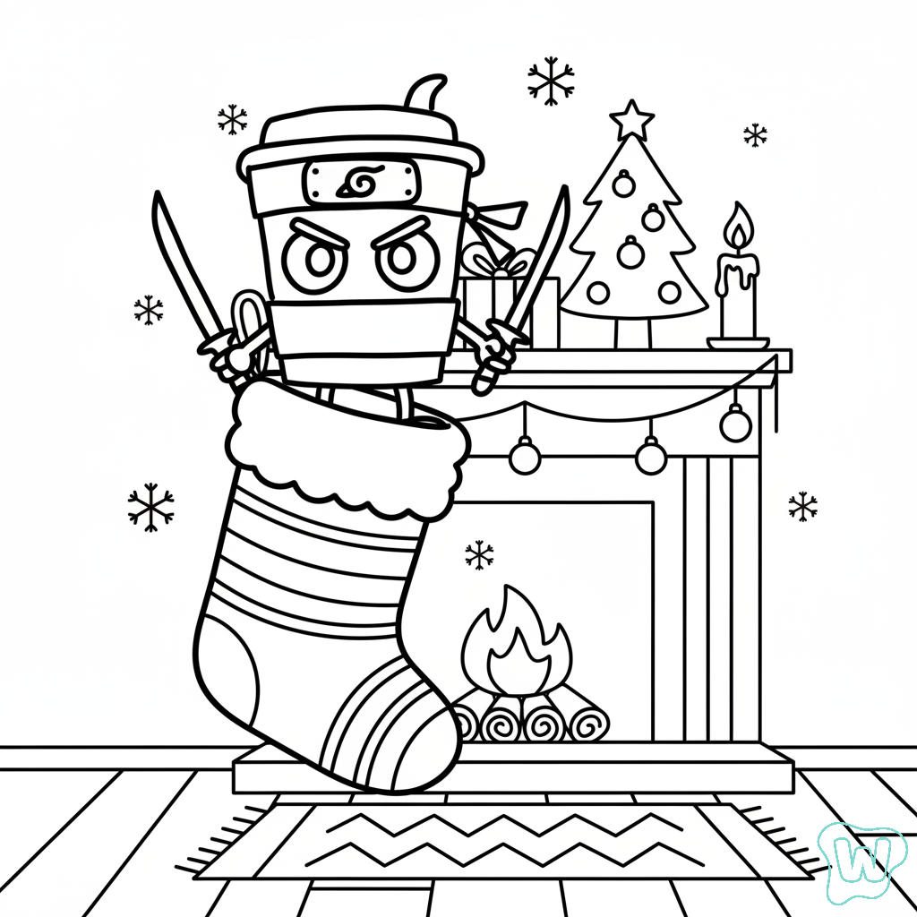 para colorear Capuchino Asesino 1