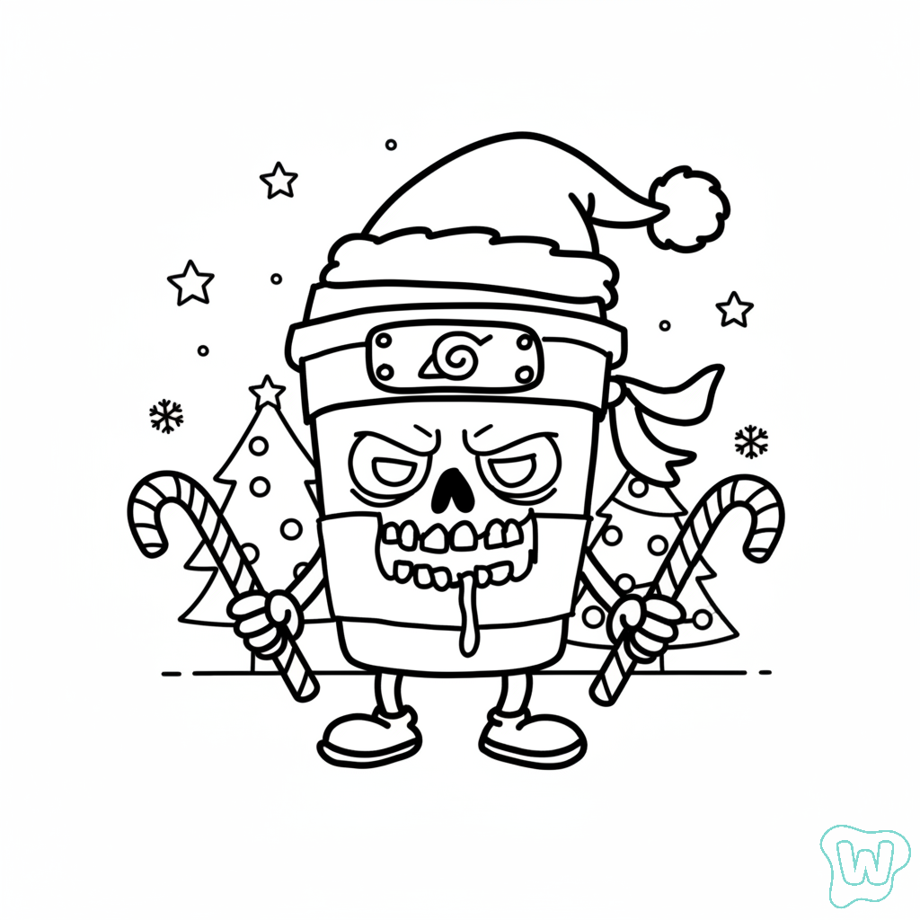 dibujos para colorear grinch Capuchino Asesino