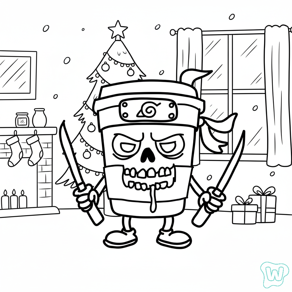 Capuchino Asesino páginas para colorear para imprimir gratis 1