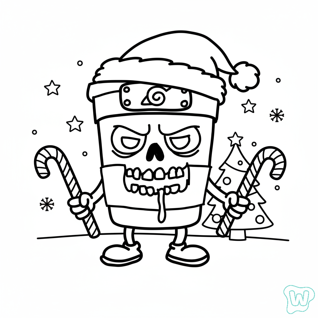 para colorear Capuchino Asesino 2