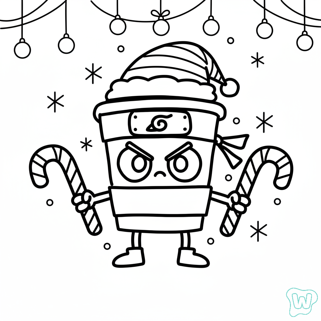 páginas para colorear gratis Capuchino Asesino para niños