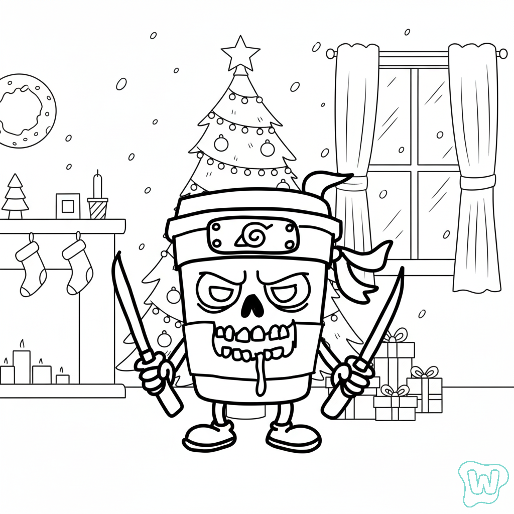 Capuchino Asesino páginas para colorear para imprimir 1