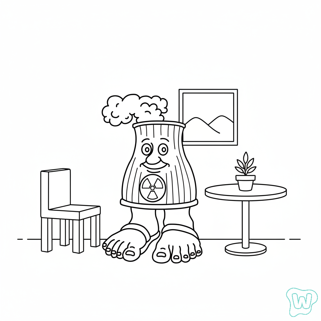 páginas para colorear Centralucci Nuclearucci imprimibles