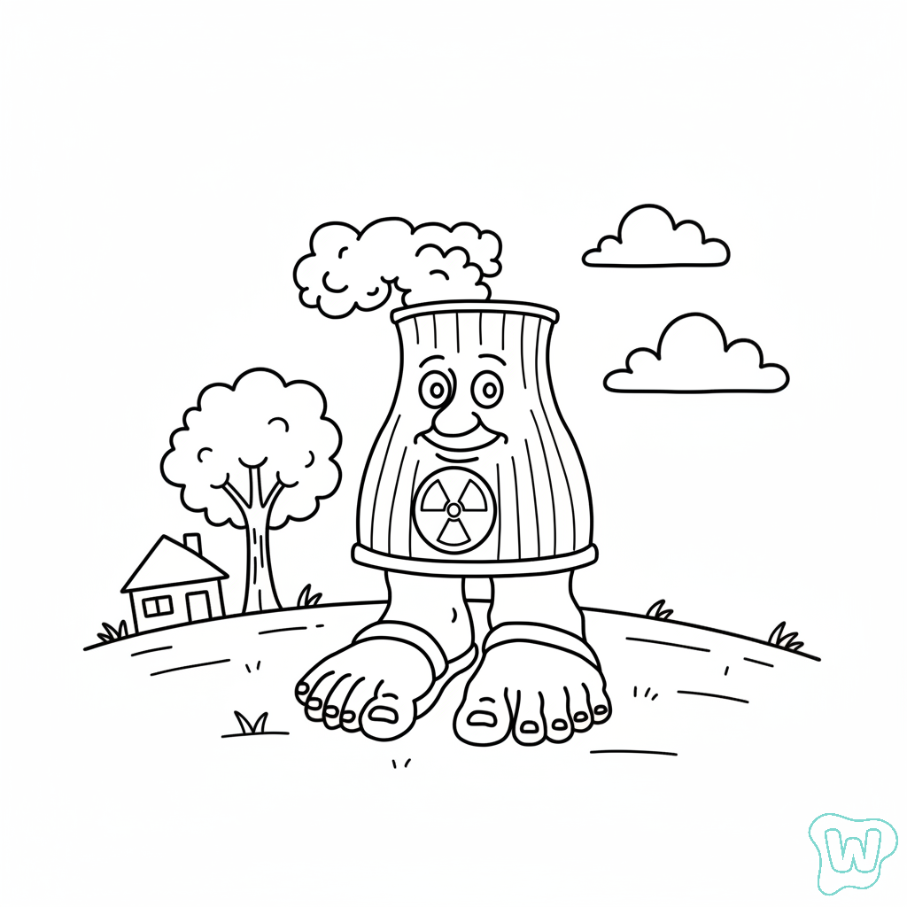 Centralucci Nuclearucci para colorear gratis